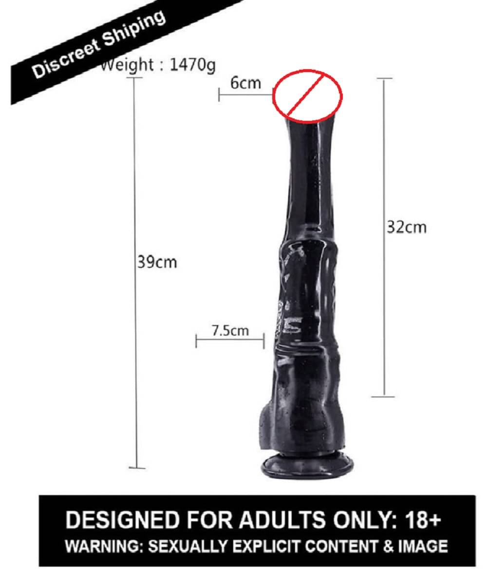     			KAMVEDA Horse Dildo Black (Thin) For G-S*pot & Clitoral Stimulation / Women Masturbator/Sex /Women Adult Sex Toy