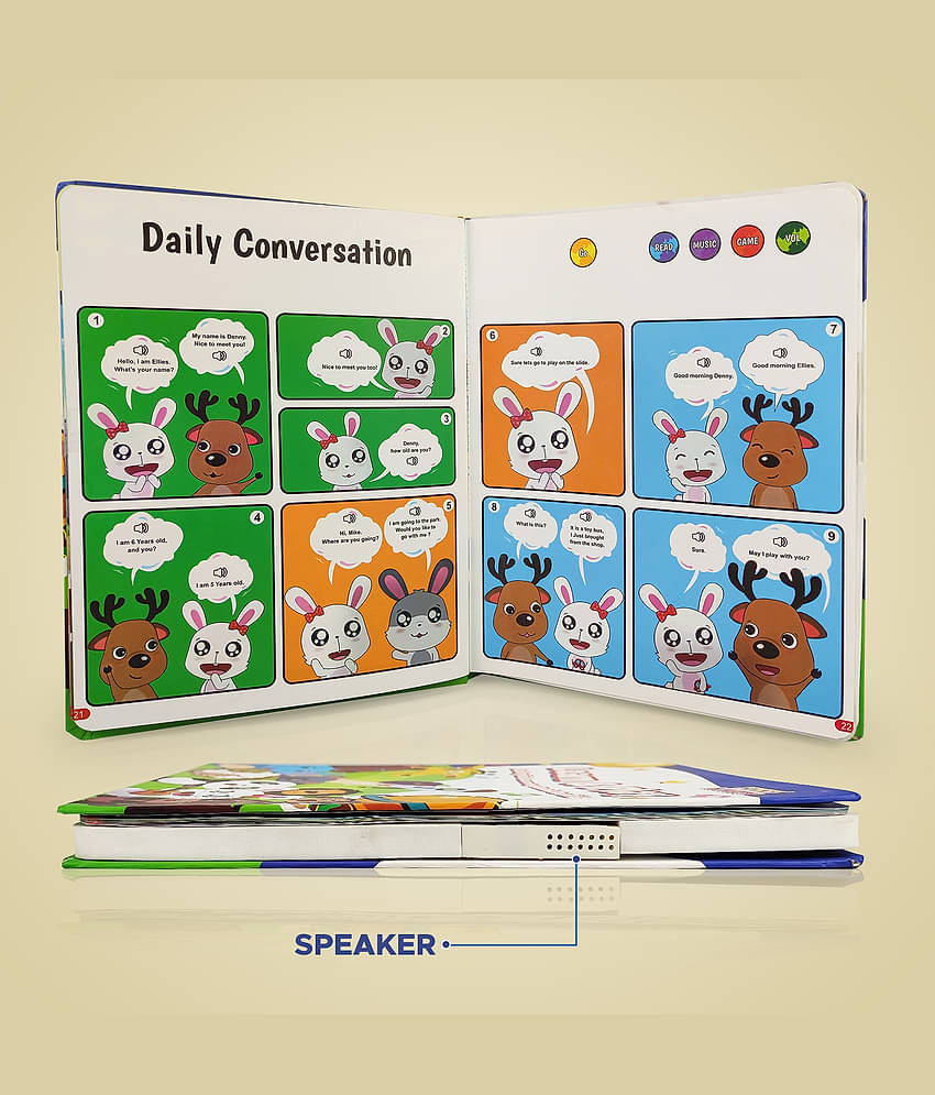 NHR Learn & Play Interactive Musical English Educational Learning Book for 2 Year+ Kids