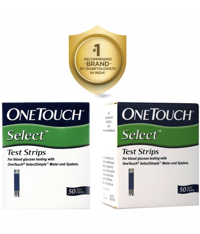 OneTouch Select Test Strips | 2 Packs of 50 Strips each (total 100 Strips) OneTouch Select Test Strips | 2 Packs of 50 Strips each (total 100 Strips)