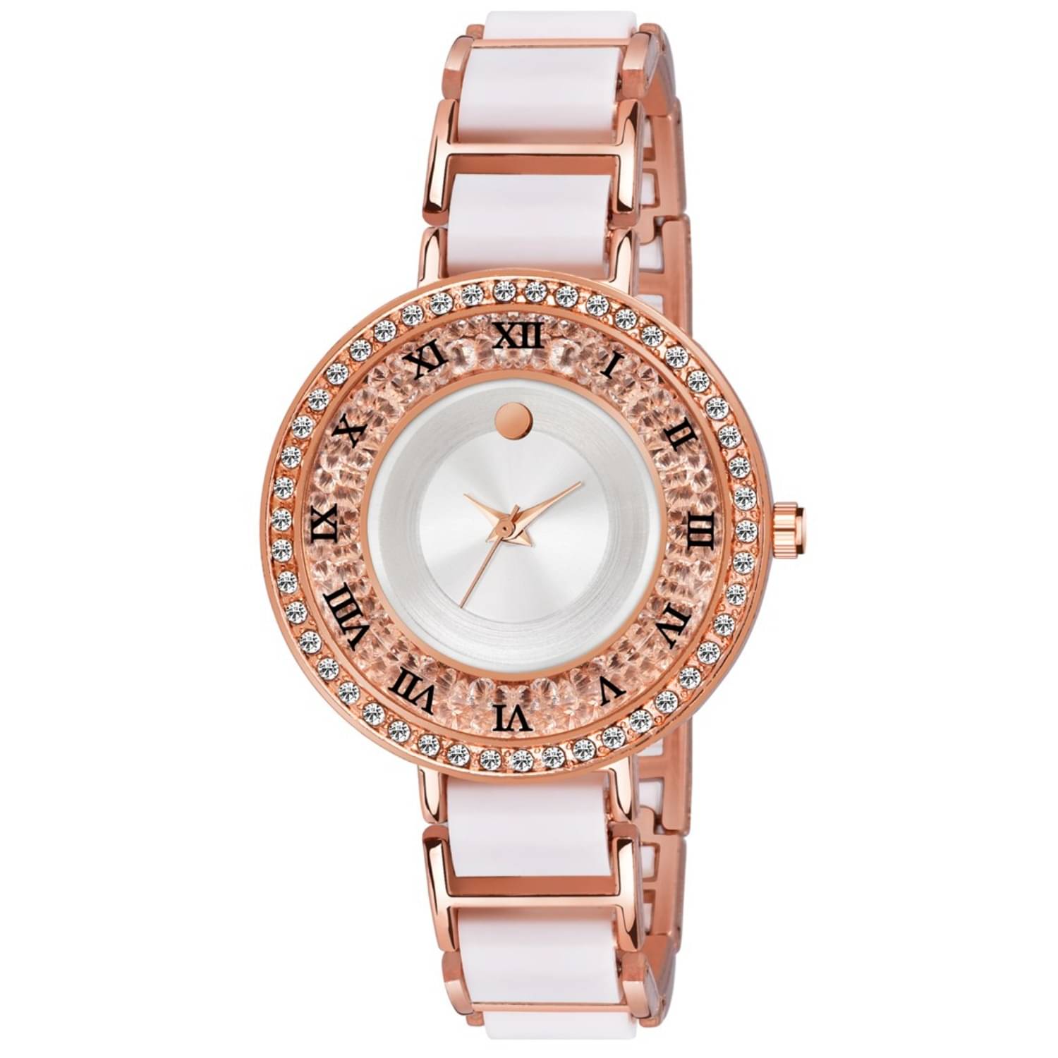    			REESKY Rose Gold Metal Analog Womens Watch