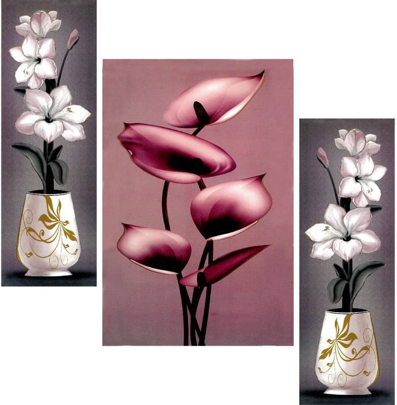 SNDArt - Flower Pots Wall Painting For Living Room Gift Items 12 x 18 inch SNDArt - Flower Pots Wall Painting For Living Room Gift Items 12 x 18 inch