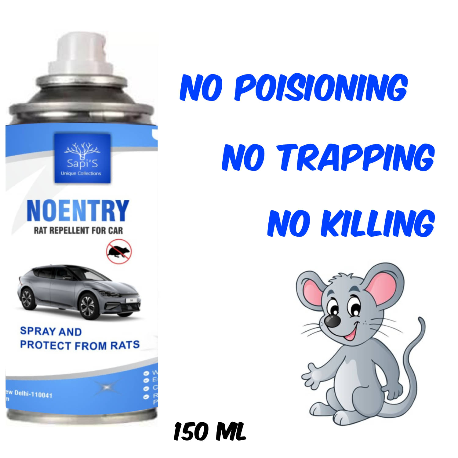 Sapi'S Rat Repellent Car 150 Ml Pack of 1 Sapi'S Rat Repellent Car 150 Ml Pack of 1