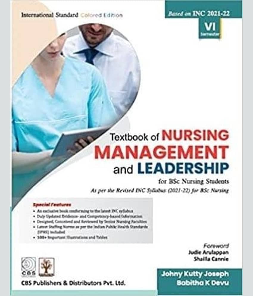 Textbook of Nursing Management and Leadership for Bsc Nursing Students VI Semester - Stationery | Buy online on ZillyBuy