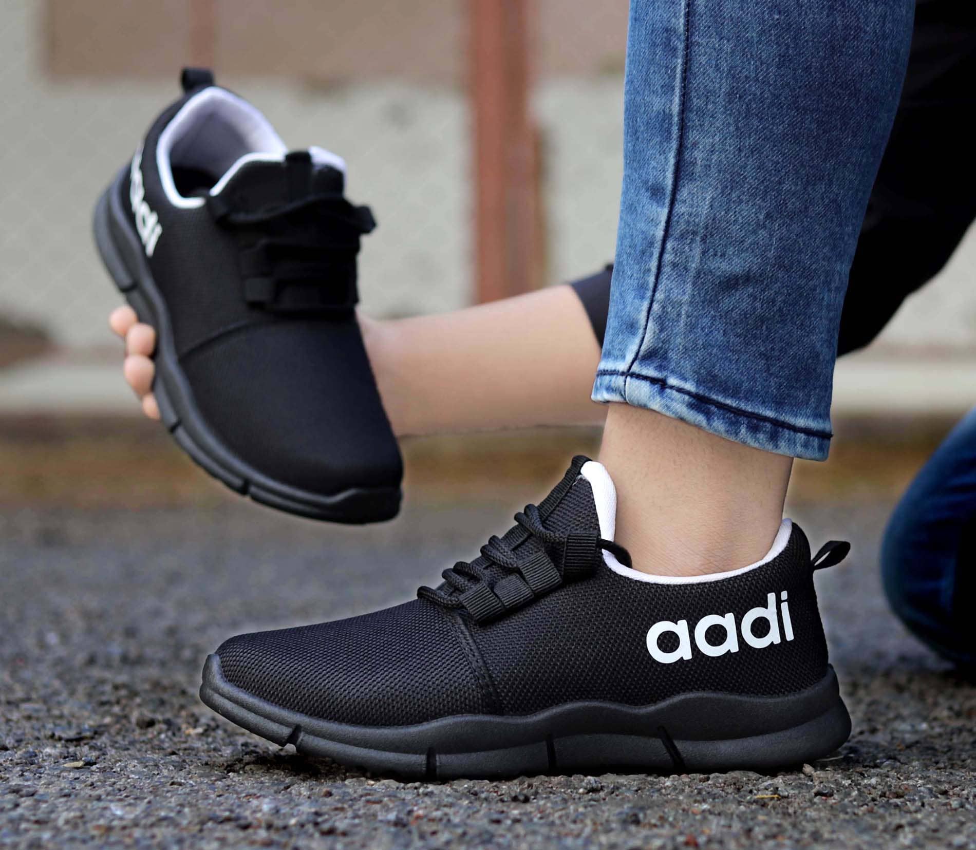 Aadi Outdoor Causal Shoes Black Men's Outdoor Shoes - Casual Shoes | Buy online on ZillyBuy