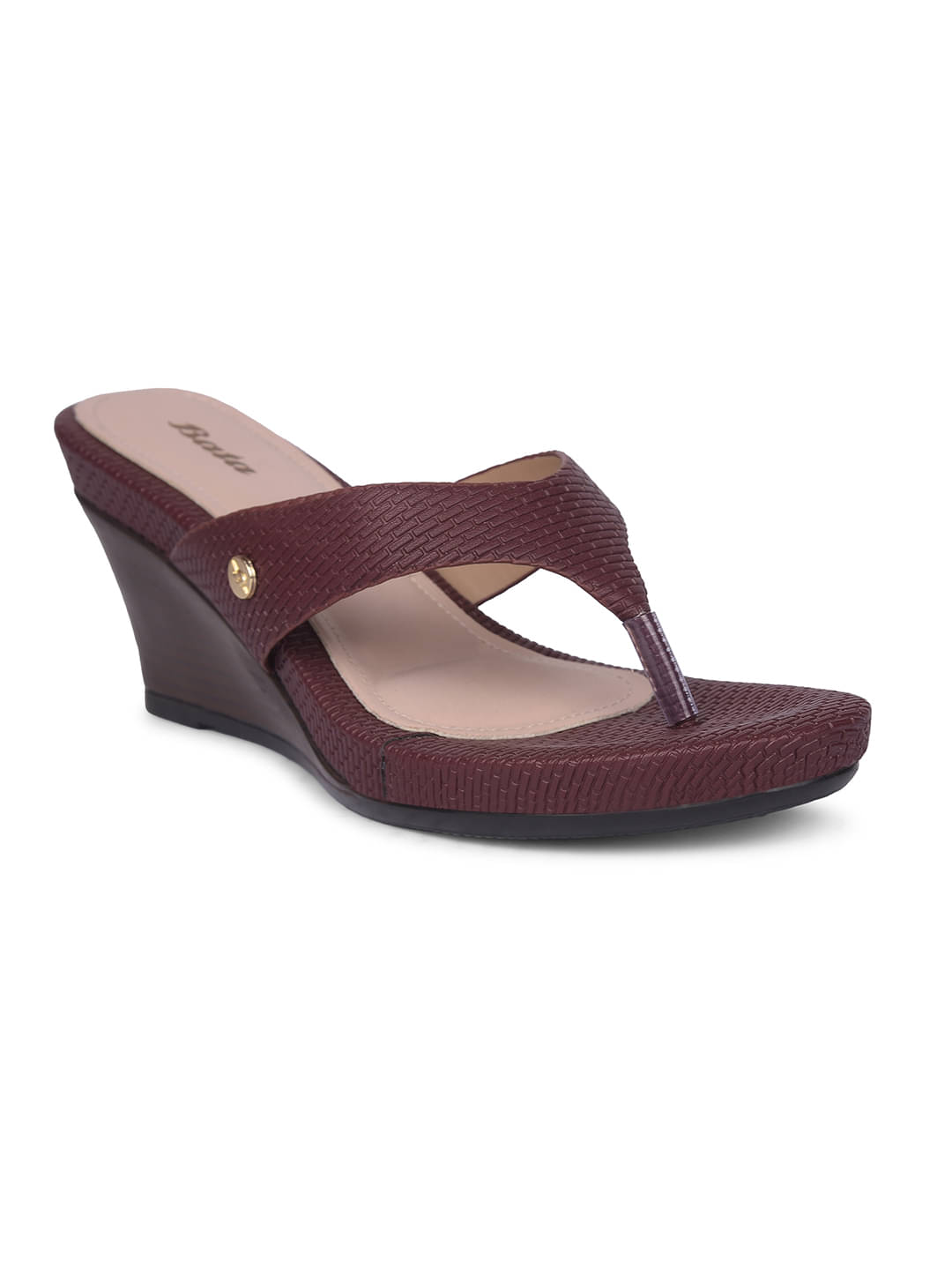 Bata Brown Women's Slip On Heels Bata Brown Women's Slip On Heels