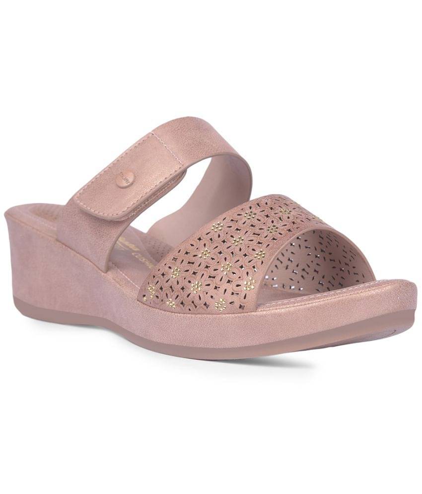Bata Comfit Pink Women's Slip On Heels Bata Comfit Pink Women's Slip On Heels
