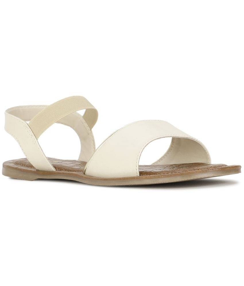 Bata Off White Women's Flats     			Bata Off White Women's Flats