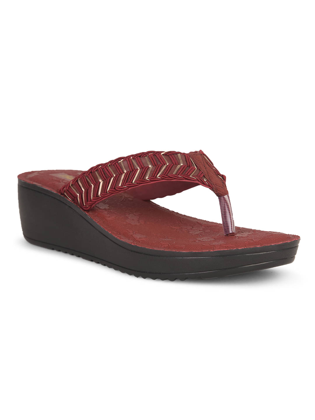 Bata Red Women's Slip On Heels Bata Red Women's Slip On Heels