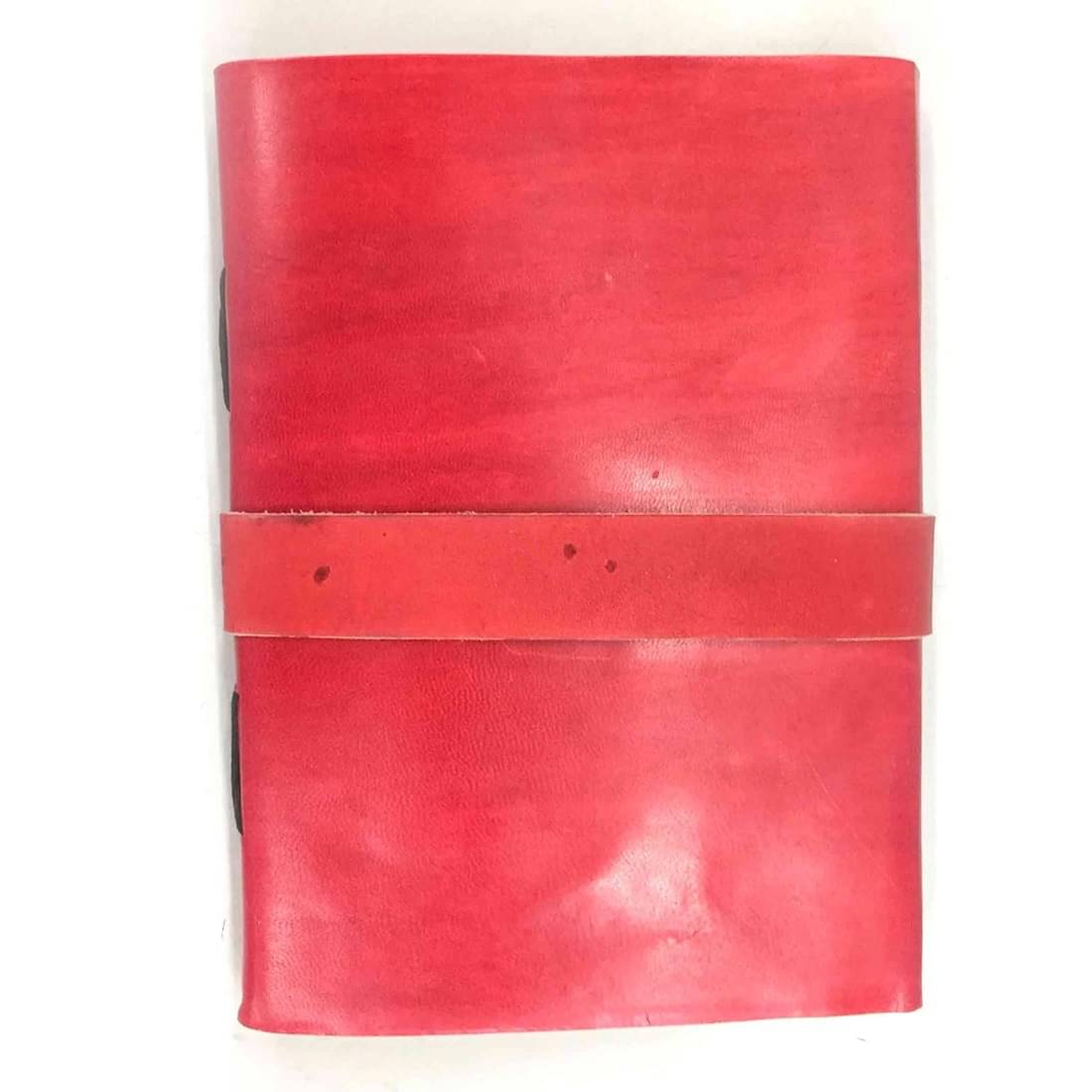     			Handmade Journal/Writing Notebook/Blank Diary/Un Lined Pages Book, Leatherbound - 100 Pages, 10 X 7 inches (ASSORTED COLOR)