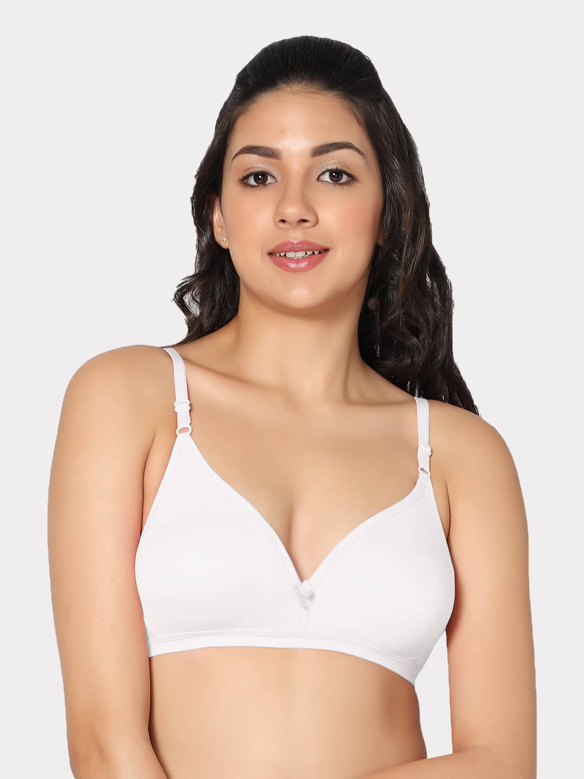 IN CARE LINGERIE Cotton Blend Non Padded Women's Everyday Bra ( White )