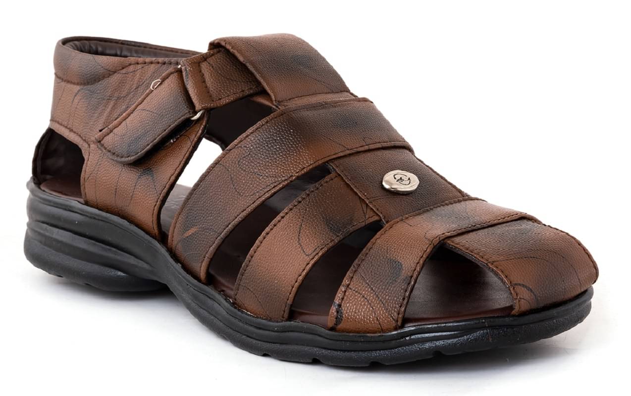     			INFINITRENZ - Brown Men's Sandals