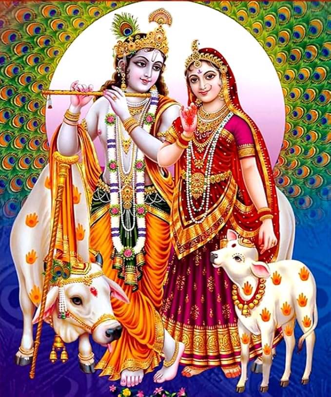     			Manas Radha Krishna Religious Wallpaper ( 60 X 90 ) cm (Pack of 1)