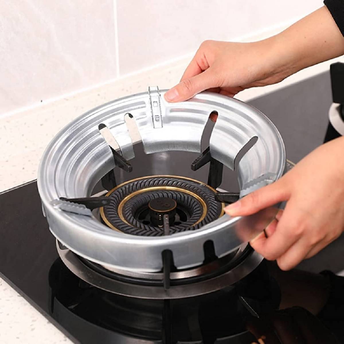 RAMDEV ENTERPRISE Gas Saver Burner Stand Gas Chula Burner Gas Stove Burner Stand Jali Ring Fire & Windproof Energy Saving, Gas Chula Support Stand 4 Legs Supported For Indian Gas 0.7mm (Pack Of 1). RAMDEV ENTERPRISE Gas Saver Burner Stand Gas Chula Burner Gas Stove Burner Stand Jali Ring Fire & Windproof Energy Saving, Gas Chula Support Stand 4 Legs Supported For Indian Gas 0.7mm (Pack Of 1).