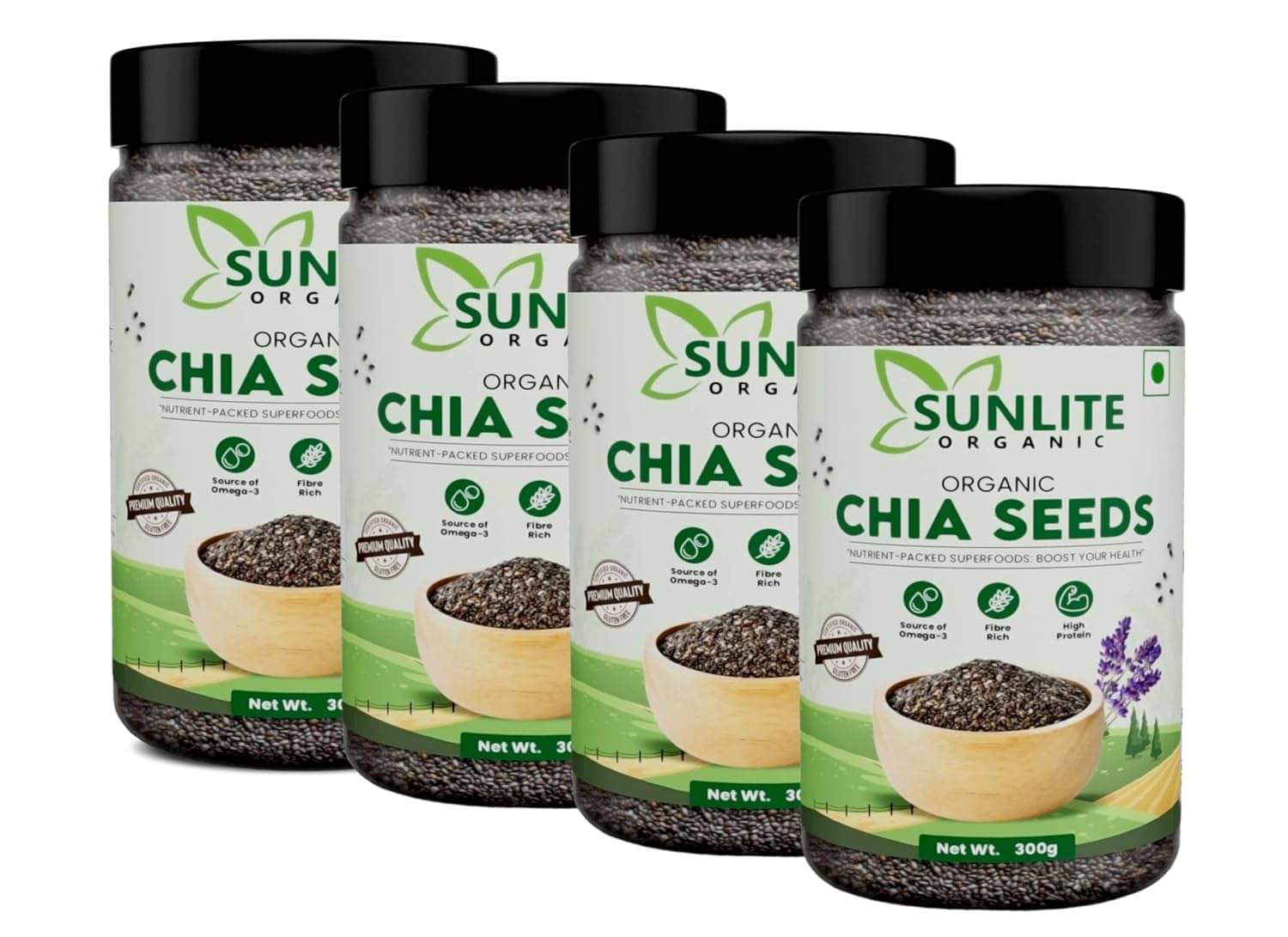 Sunlite Organic Chia Seeds ( Pack of 4 ) Sunlite Organic Chia Seeds ( Pack of 4 )