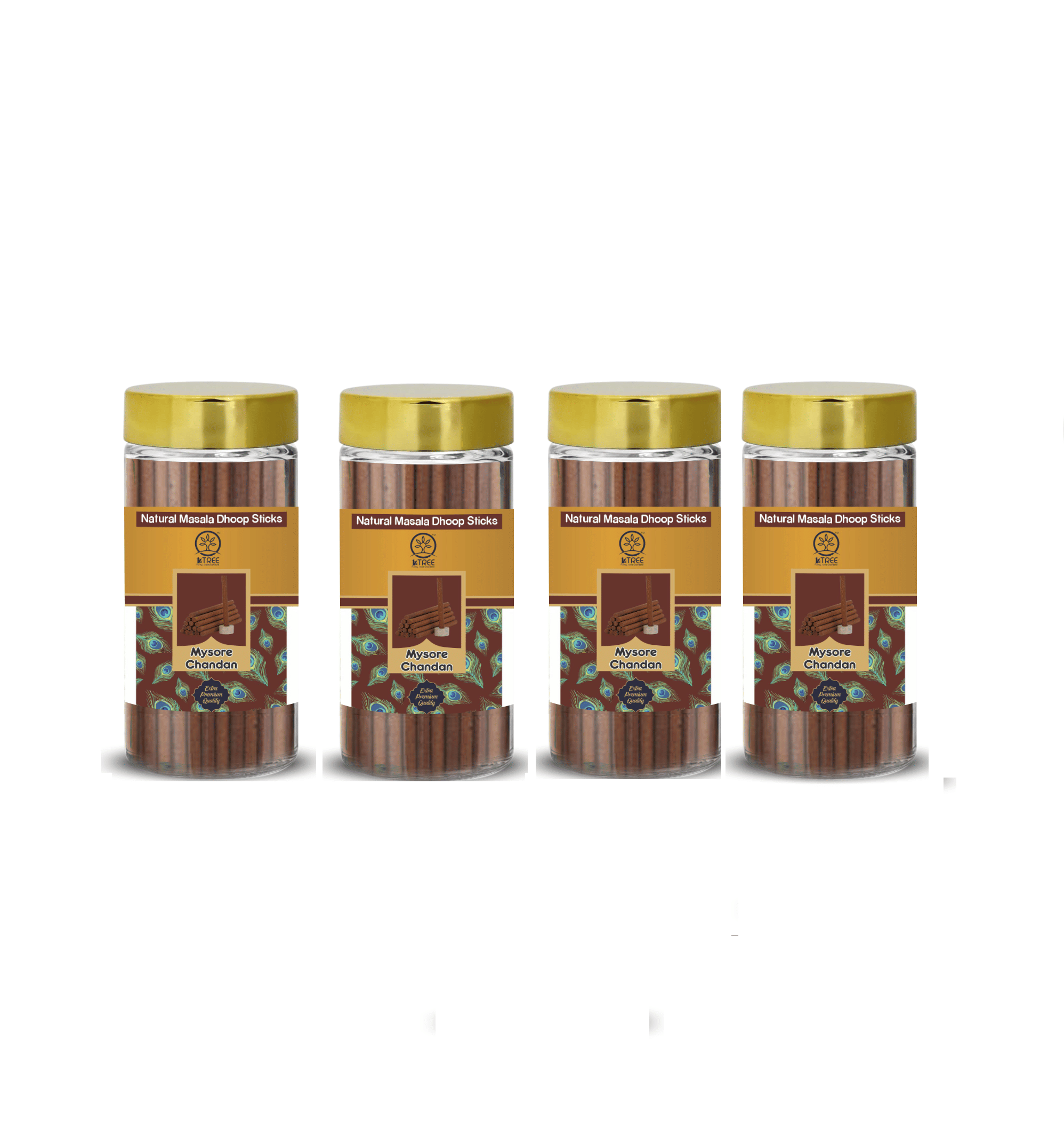     			1 Tree Dhoop,Incense Dhoop Sticks Chandan 100 gm ( Pack of 4 )