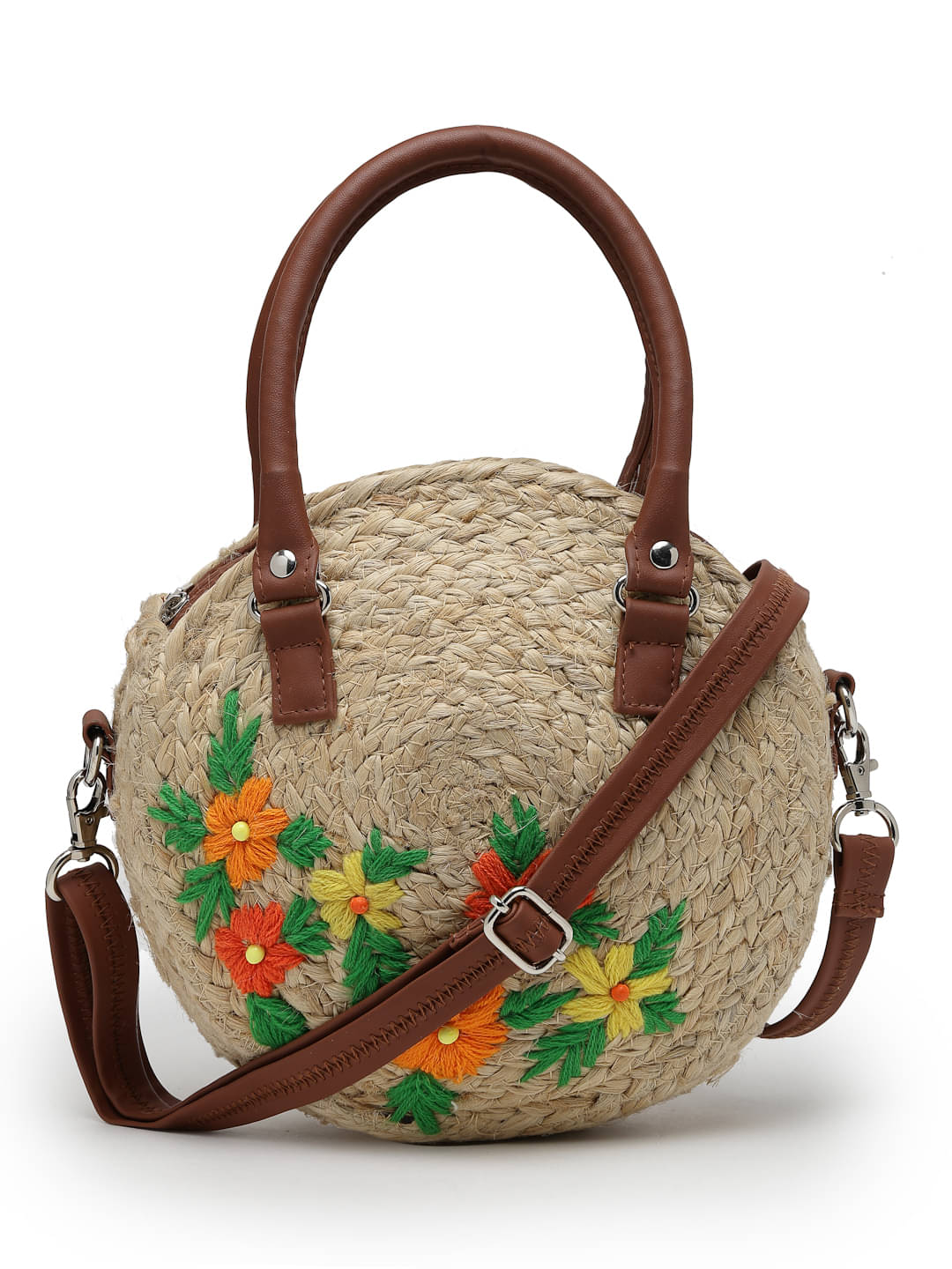     			Anekaant Handheld Bag Jute Set of 1 ( Beige )