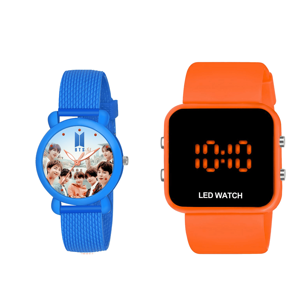 DECLASSE Blue Dial Analog-Digital Boys Watch ( Pack Of 2 ) DECLASSE Blue Dial Analog-Digital Boys Watch ( Pack Of 2 )