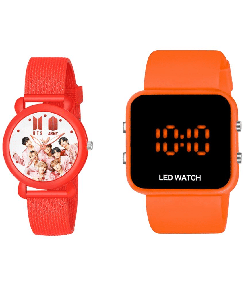 DECLASSE Red Dial Analog-Digital Boys Watch ( Pack Of 2 ) DECLASSE Red Dial Analog-Digital Boys Watch ( Pack Of 2 )