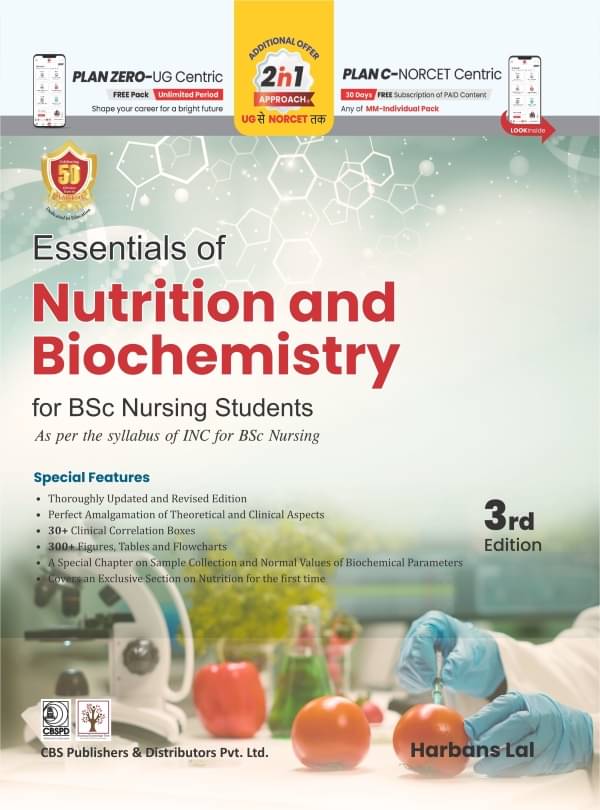     			Essentials of Nutrition and Biochemistry For BSc Nursing Students 3rd Edition