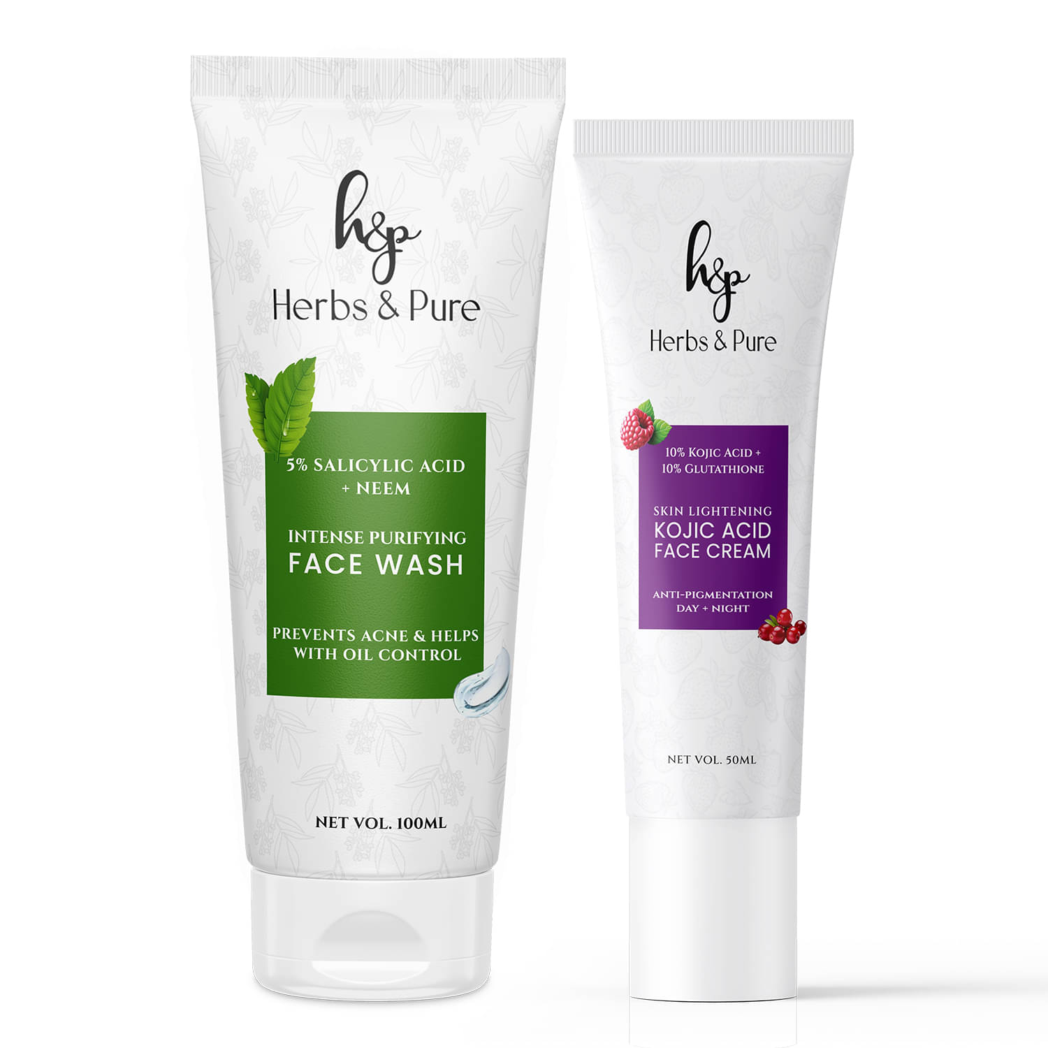     			Herbs and Pure Intense Purifying Neem Face Wash & Kojic Acid Face Cream (Pack of 1 of 2 (150ML)