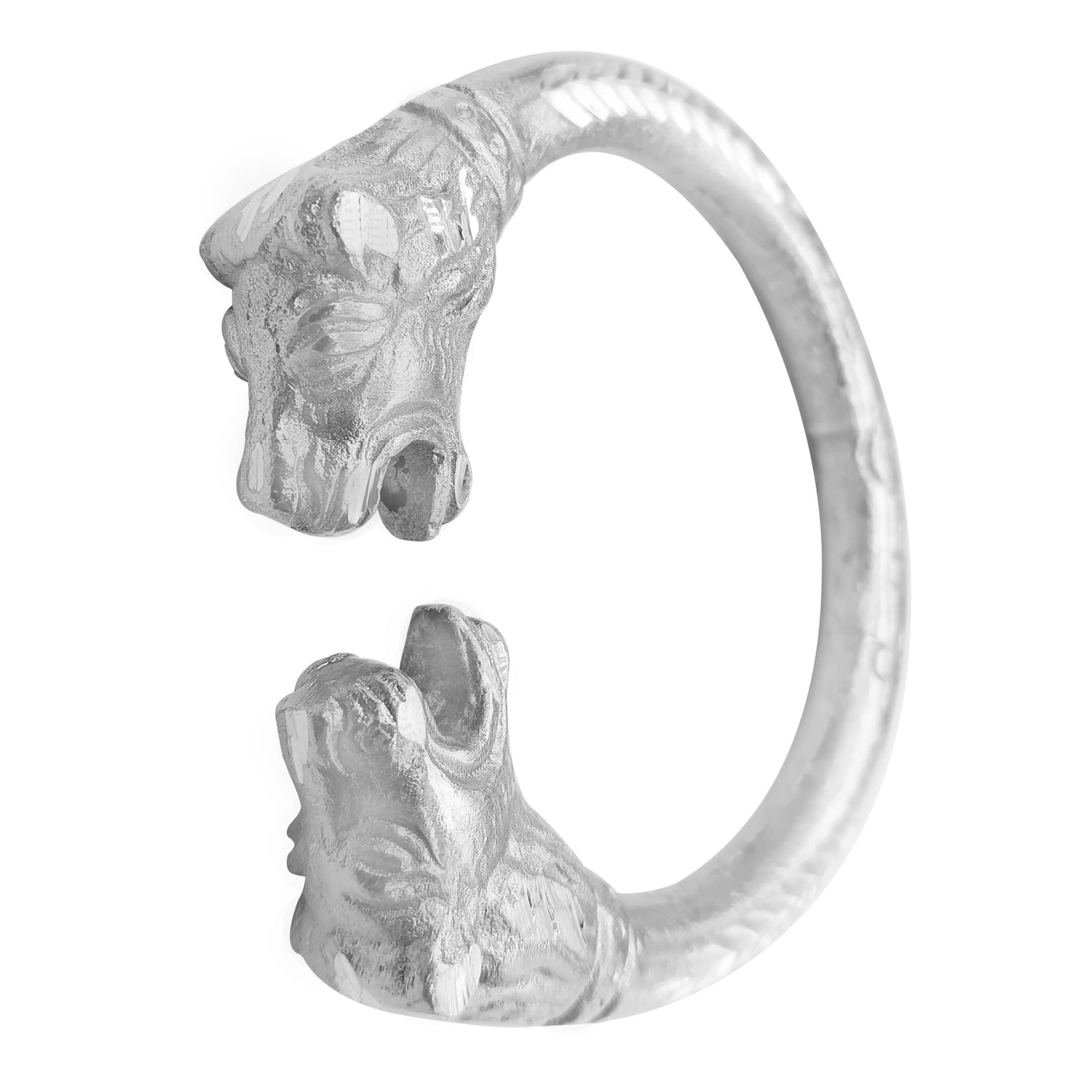    			JIPPA Silver Kada ( Pack of 1 )