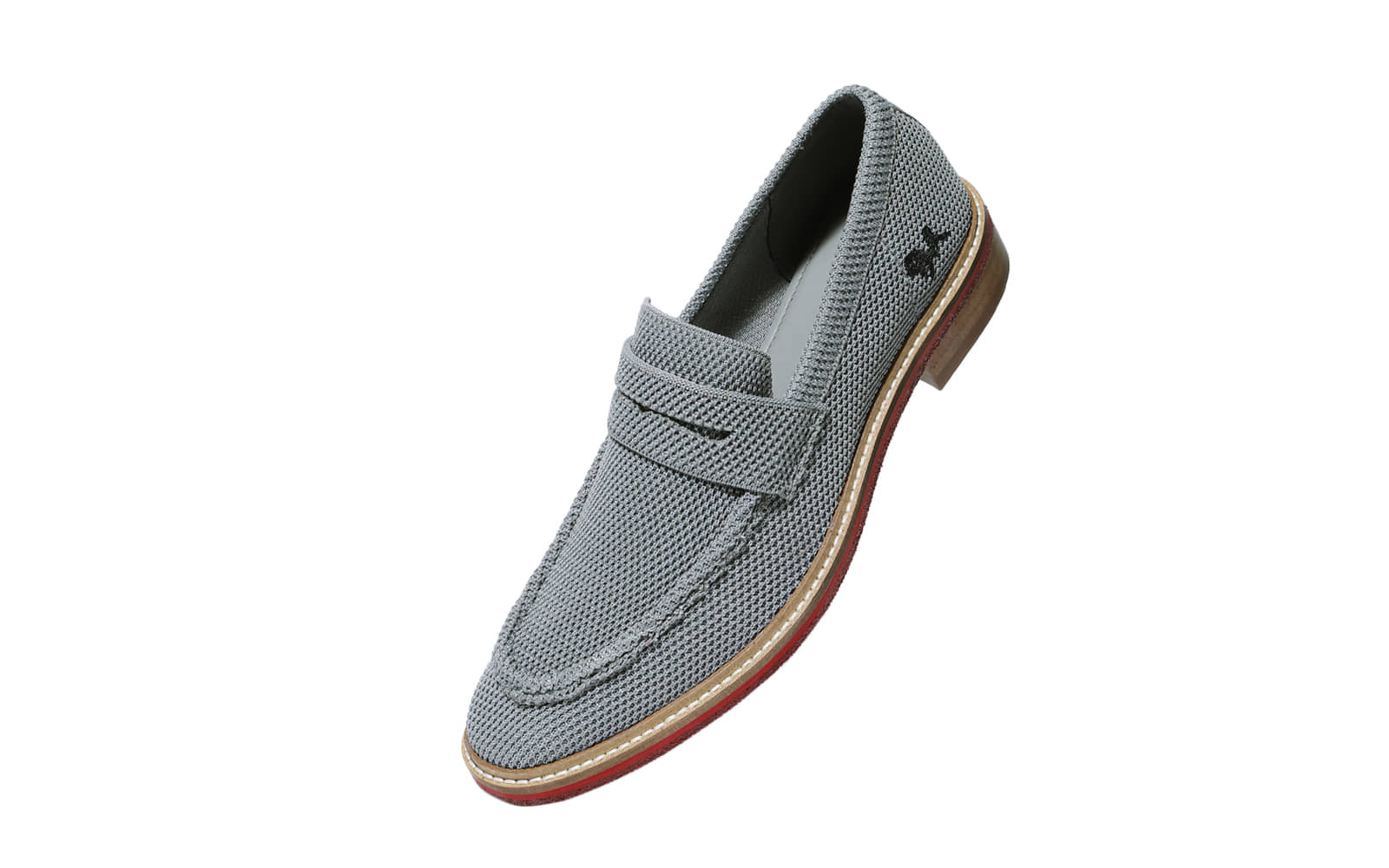 Neemans Block Heel Loafers Gray Men's Slip on Shoes - Formal Shoes | Buy online on ZillyBuy
