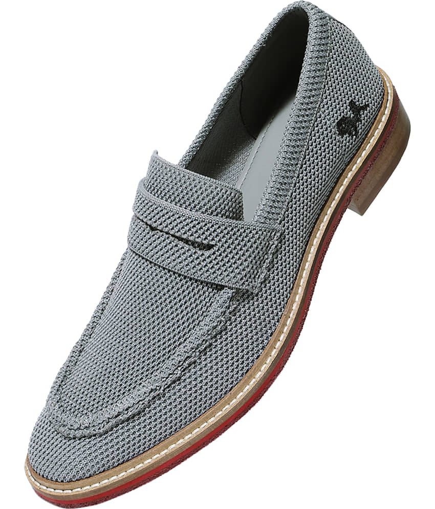 Neemans Block Heel Loafers Gray Men's Slip on Shoes - Formal Shoes | Buy online on ZillyBuy