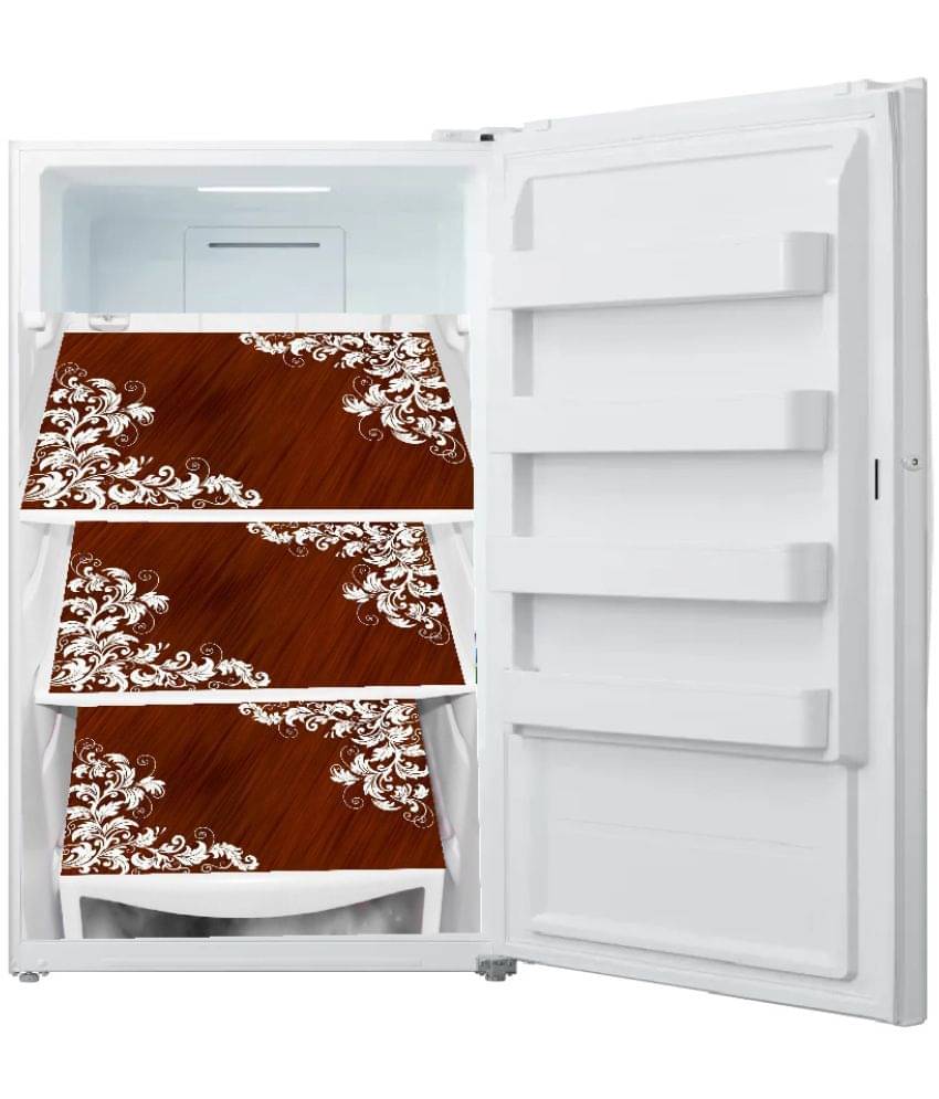 Sanraksshan PVC Floral Fridge Mats ( 40 30 ) Pack of 3 - Multicolor     			Sanraksshan PVC Floral Fridge Mats ( 40 30 ) Pack of 3 - Multicolor