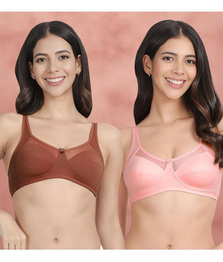Susie Pack of 2 Mesh Non Padded Women's Everyday Bra ( Multicolor ) susi-c2b-1983 Susie Pack of 2 Mesh Non Padded Women's Everyday Bra ( Multicolor ) susi-c2b-1983