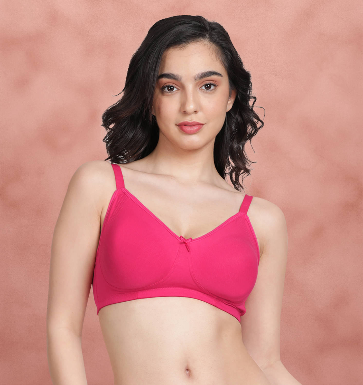     			Susie Cotton Non Padded Women's Everyday Bra ( Pink ) EF003-Fuschia