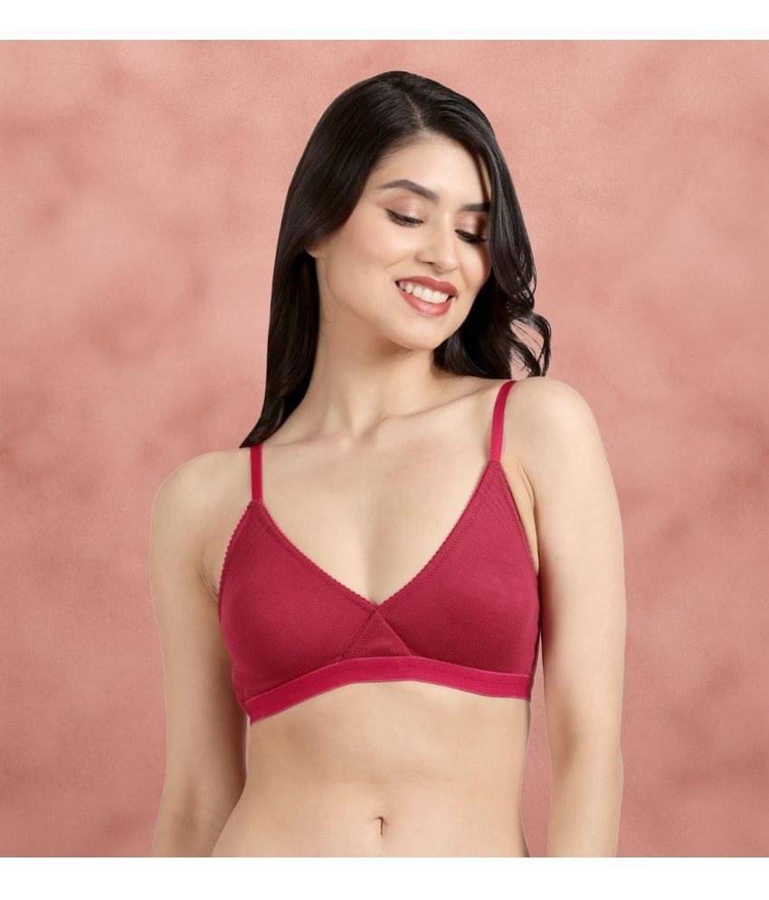 Susie Polyester Non Padded Women's T-Shirt Bra ( Red ) PC1003-Sangria Susie Polyester Non Padded Women's T-Shirt Bra ( Red ) PC1003-Sangria