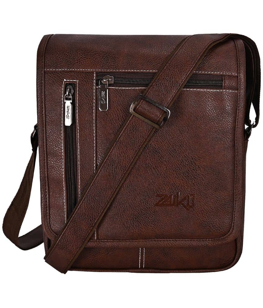 ZAIKO BAGS Brown Solid Messenger Bag - Handbags | Buy online on ZillyBuy