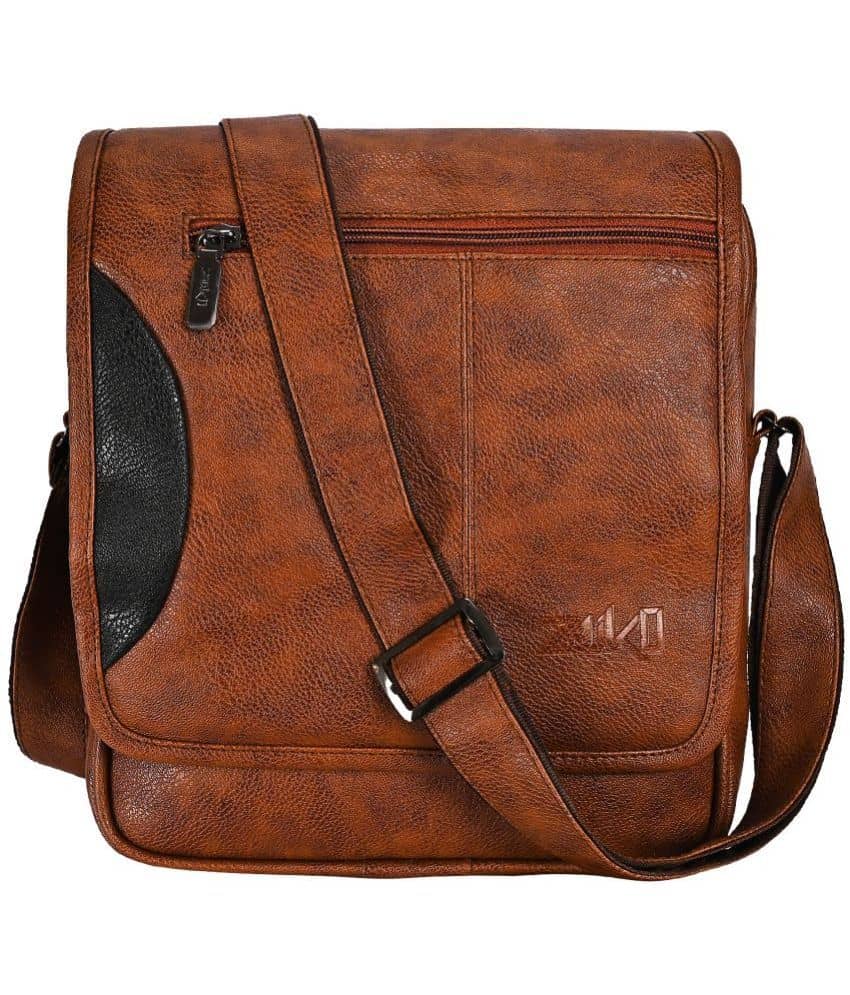 ZAIKO BAGS Tan Solid Messenger Bag - Handbags | Buy online on ZillyBuy