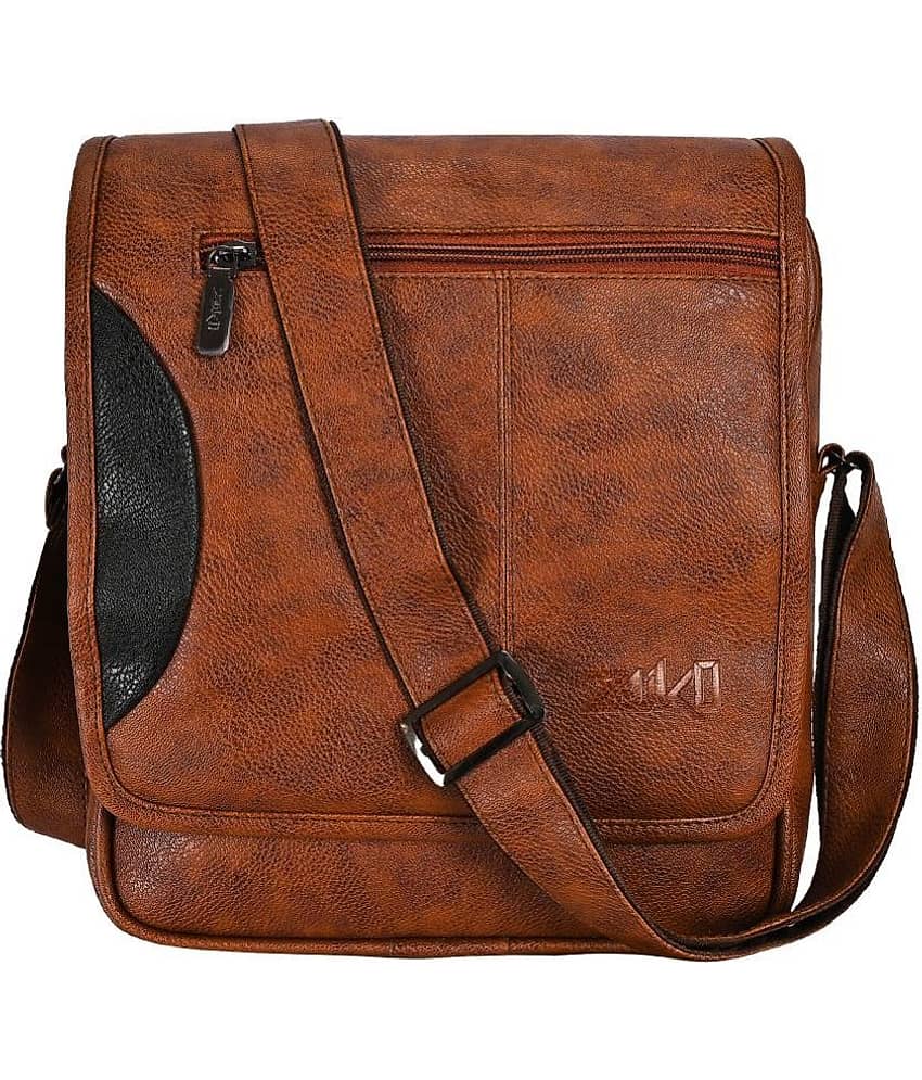 ZAIKO BAGS Tan Solid Messenger Bag - Handbags | Buy online on ZillyBuy