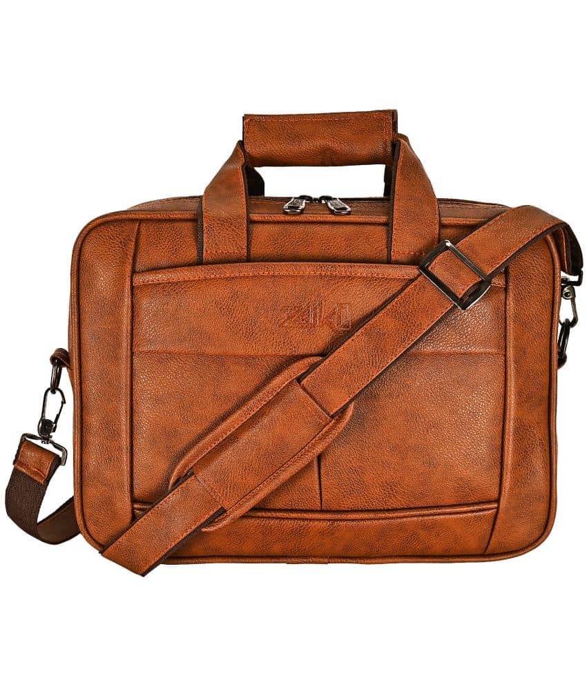 ZAIKO BAGS Tan Textured Messenger Bag - Handbags | Buy online on ZillyBuy