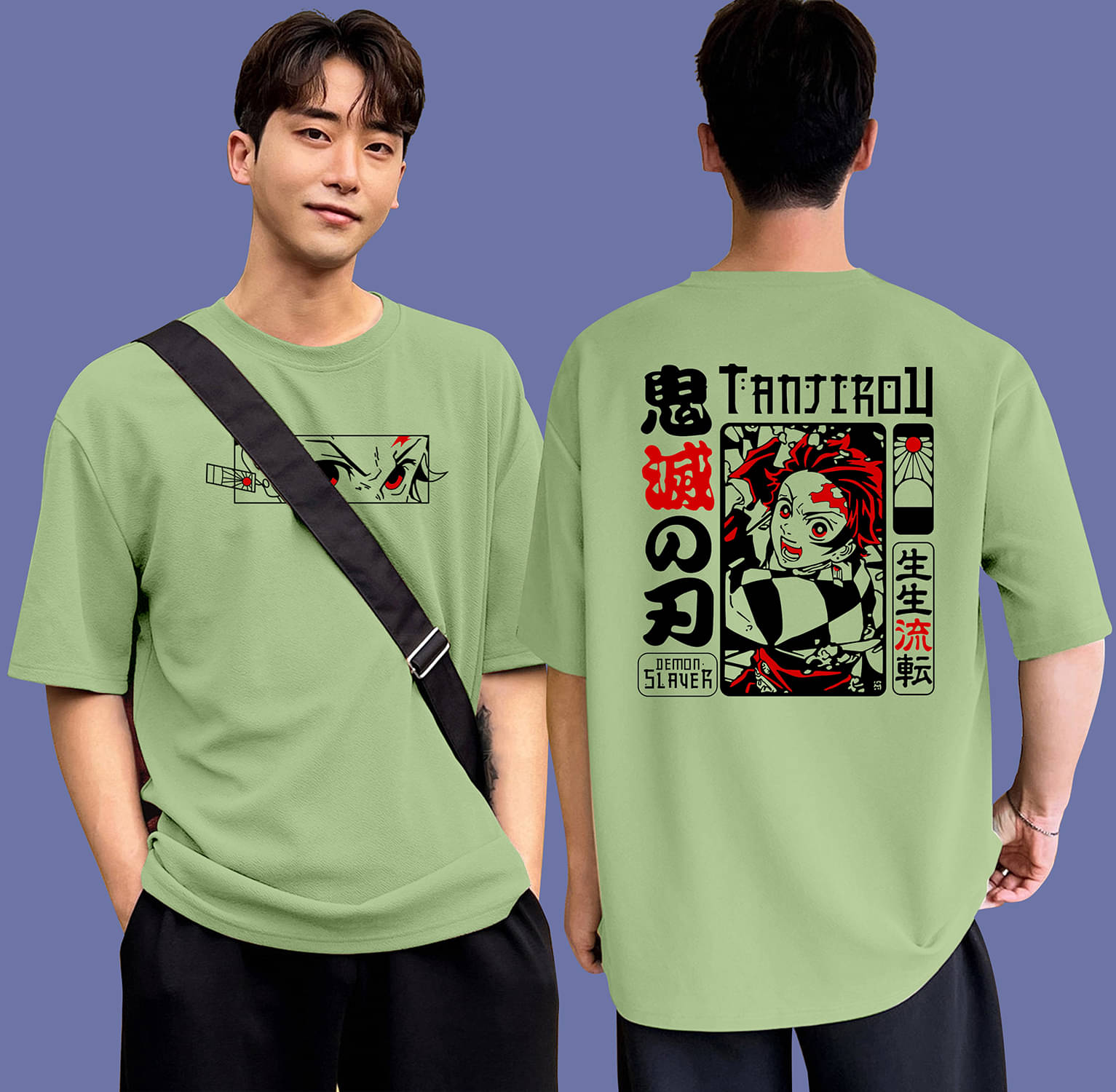 happy khajana Pack of 1 Polyester Oversized Fit Men's T-Shirt ( Green )     			happy khajana Pack of 1 Polyester Oversized Fit Men's T-Shirt ( Green )