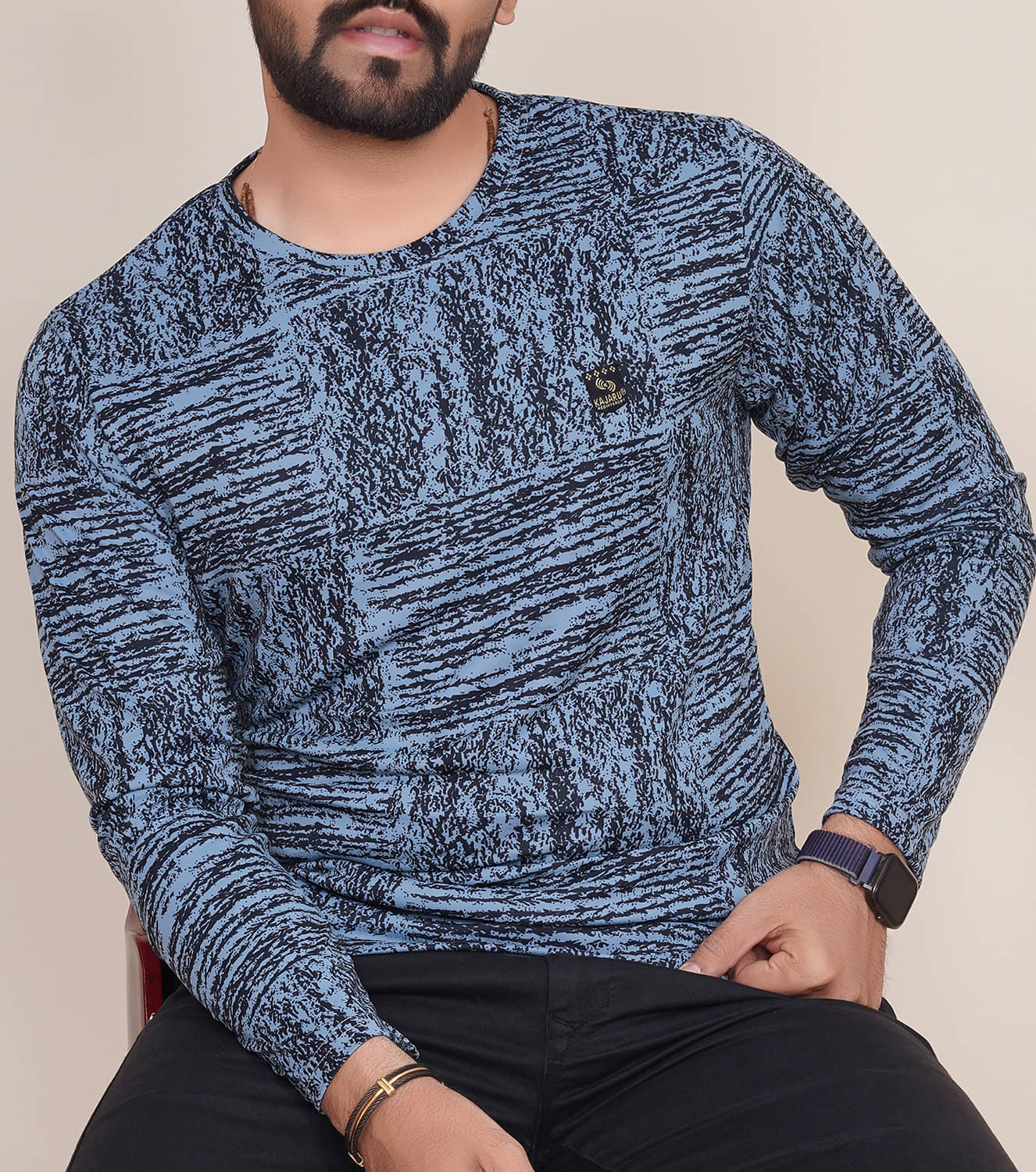 happy khajana Polyester Regular Fit Solid Full Sleeves Men's T-Shirt - Grey ( Pack of 1 ) happy khajana Polyester Regular Fit Solid Full Sleeves Men's T-Shirt - Grey ( Pack of 1 )