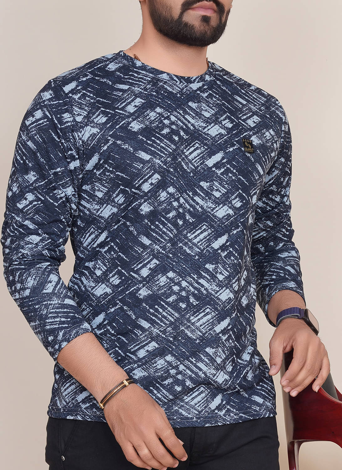 happy khajana Polyester Regular Fit Solid Full Sleeves Men's T-Shirt - Grey ( Pack of 1 ) happy khajana Polyester Regular Fit Solid Full Sleeves Men's T-Shirt - Grey ( Pack of 1 )