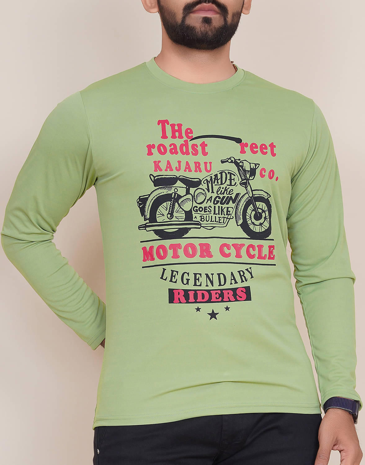 happy khajana Polyester Regular Fit Solid Full Sleeves Men's T-Shirt - Green ( Pack of 1 ) happy khajana Polyester Regular Fit Solid Full Sleeves Men's T-Shirt - Green ( Pack of 1 )