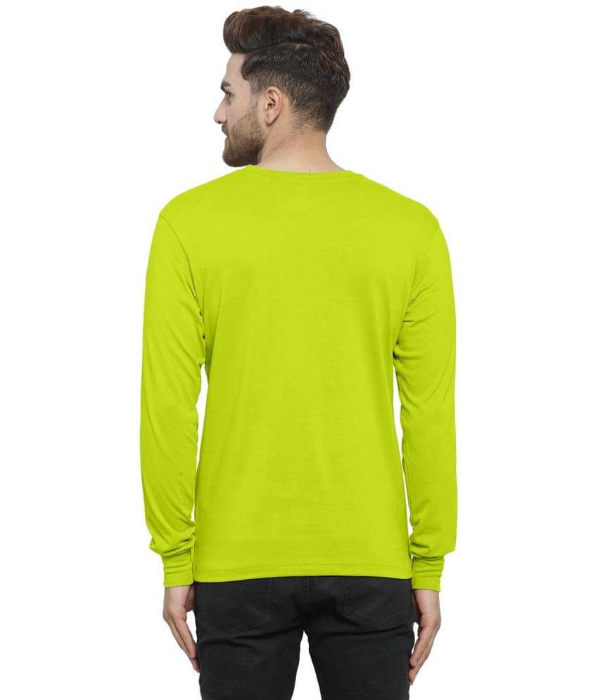 happy khajana Polyester Regular Fit Solid Full Sleeves Men's T-Shirt - green ( Pack of 1 ) happy khajana Polyester Regular Fit Solid Full Sleeves Men's T-Shirt - green ( Pack of 1 )