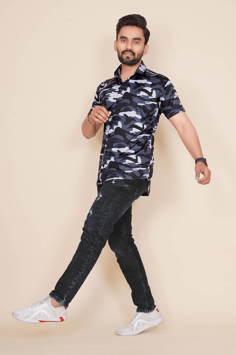     			happy khajana Pack of 1 Polyester Regular Fit Men's T-Shirt ( Grey )