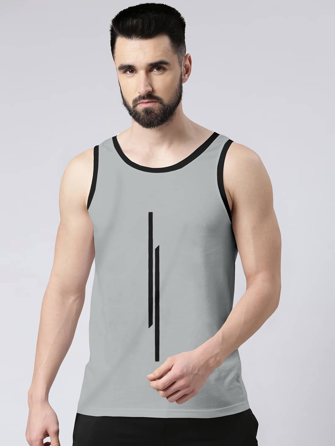 happy khajana Polyester Regular Fit Solid Sleeveless Men's T-Shirt - Grey ( Pack of 1 ) happy khajana Polyester Regular Fit Solid Sleeveless Men's T-Shirt - Grey ( Pack of 1 )