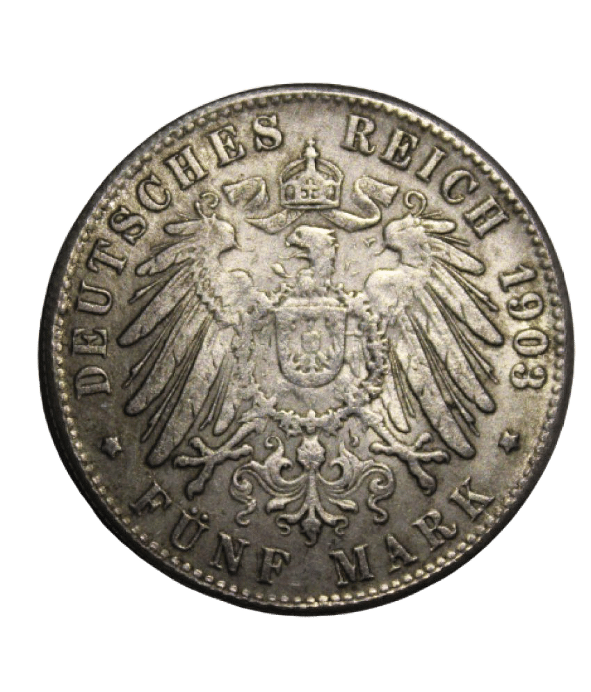     			5 Mark 1904 - Replica De Panama Deutsches Reich 1903 Extremely Rare Issue Coin