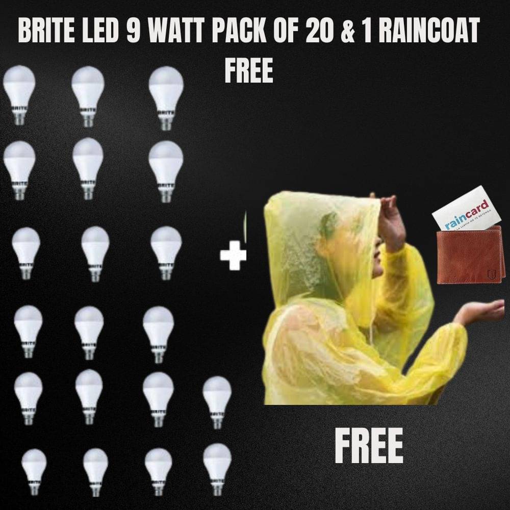 Brite 9W Cool Day Light LED Bulb ( Pack of 20 ) Brite 9W Cool Day Light LED Bulb ( Pack of 20 )
