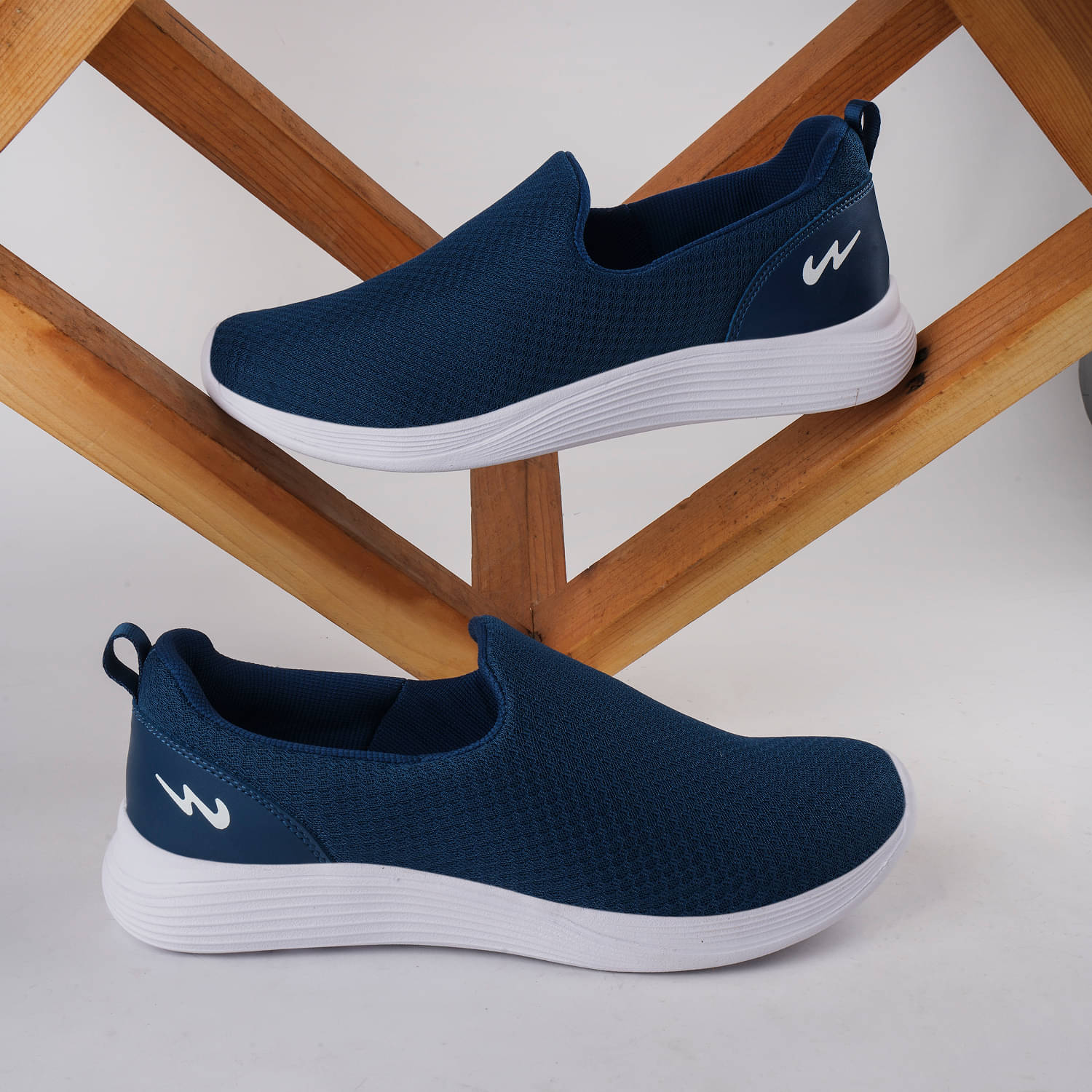    			Campus SHUTTLE Blue Men's Slip-on Shoes