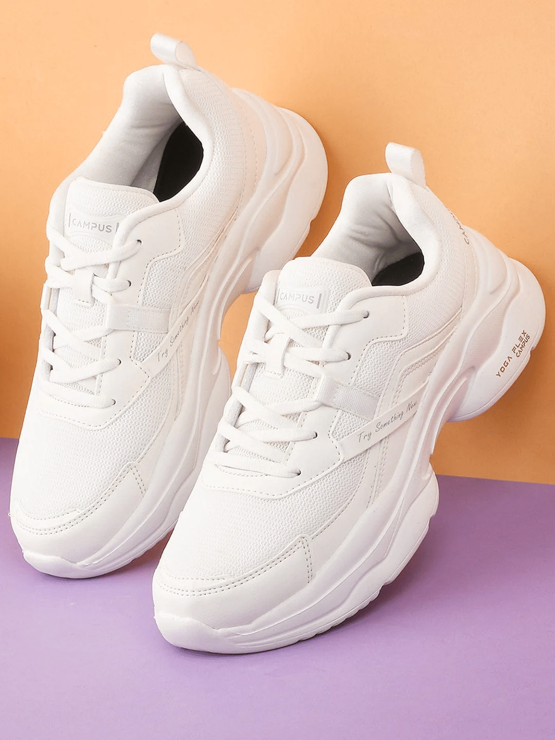     			Campus - White Women's Running Shoes
