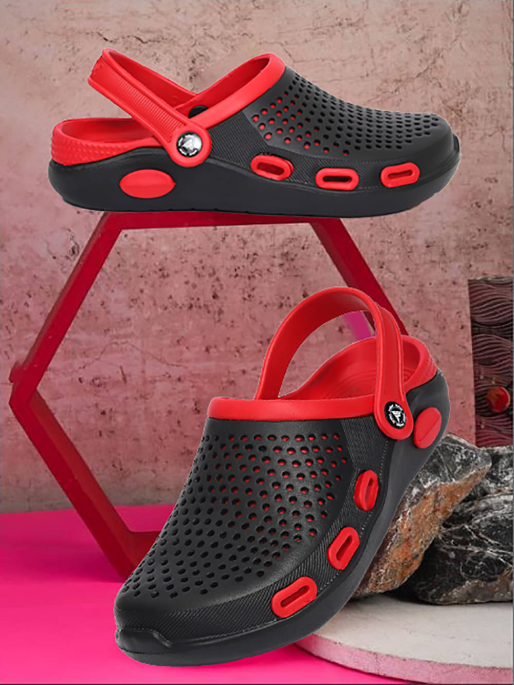     			Clymb - Red Men's Clogs