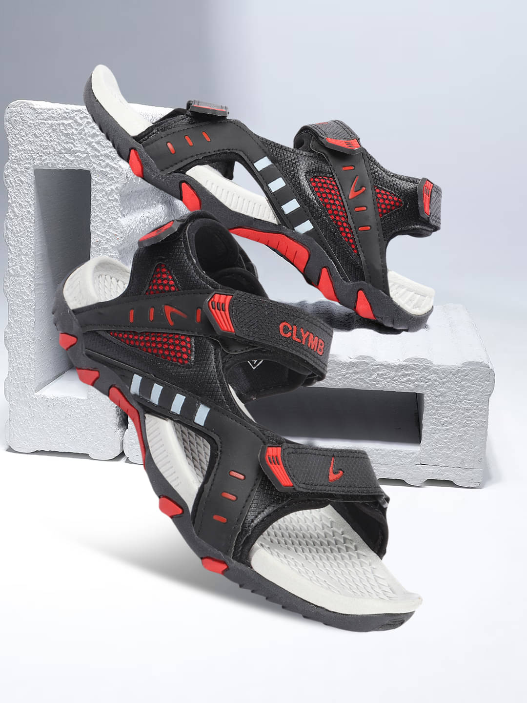     			Clymb - Red Men's Sandals
