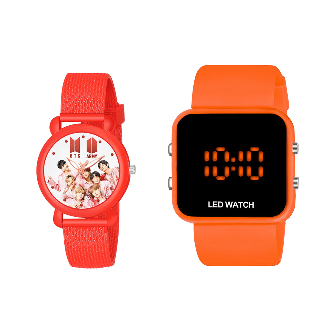 DECLASSE Pink Dial Analog-Digital Girls Watch ( Pack Of 2 ) DECLASSE Pink Dial Analog-Digital Girls Watch ( Pack Of 2 )