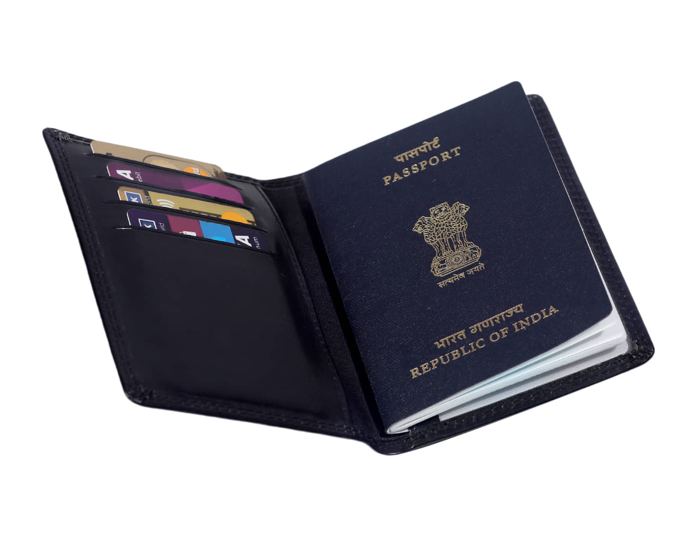 DUO DUFFEL P.U. Black Passport Holder - Handbags | Buy online on ZillyBuy